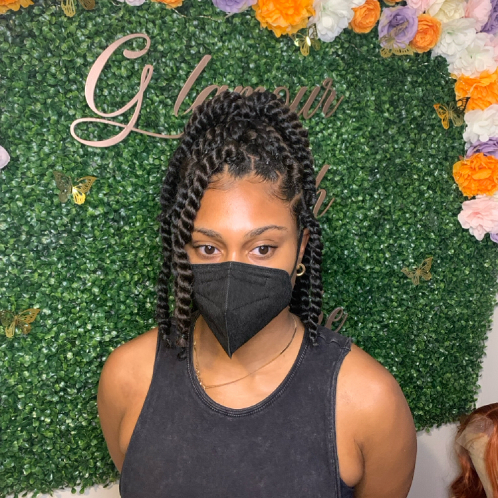 Medium Passion Twists Bob at Glamour Touch by Che' in Durham, NC