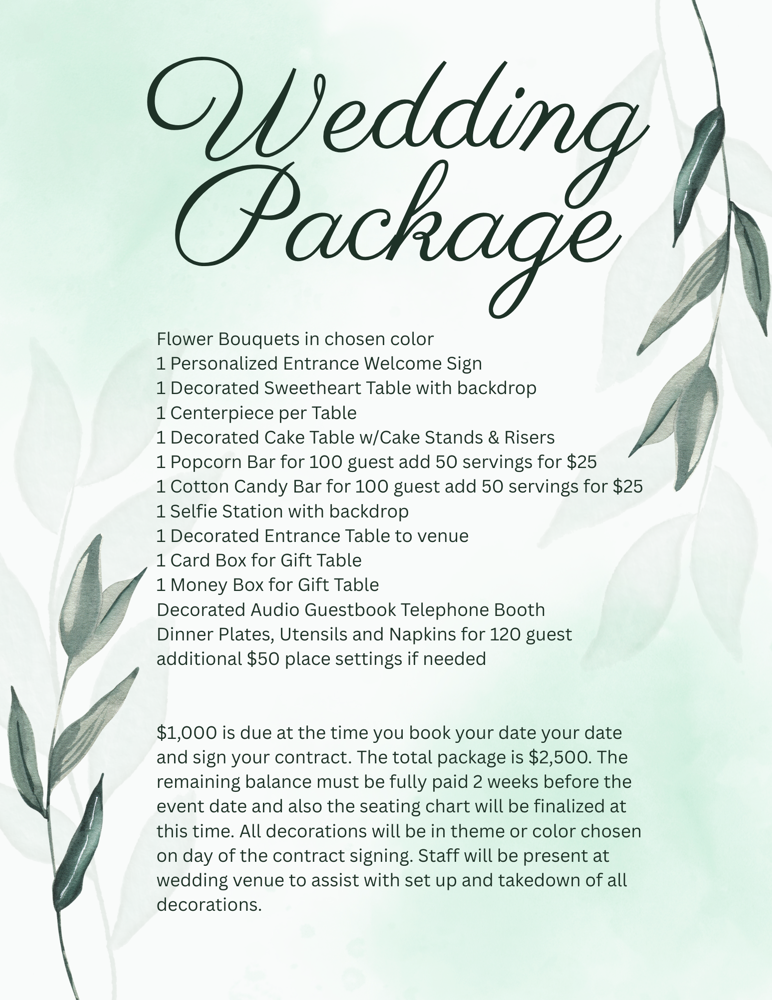 Premium Wedding Package