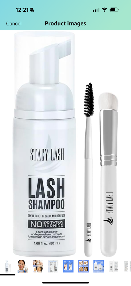 lash shampoo add on