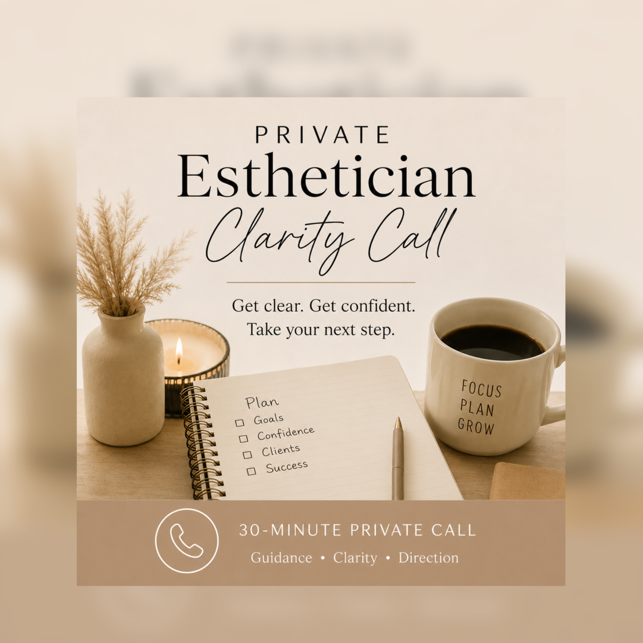 Private Esthetician Clarity Call at Nu-Birth Spa and Beauty in Clinton, NC