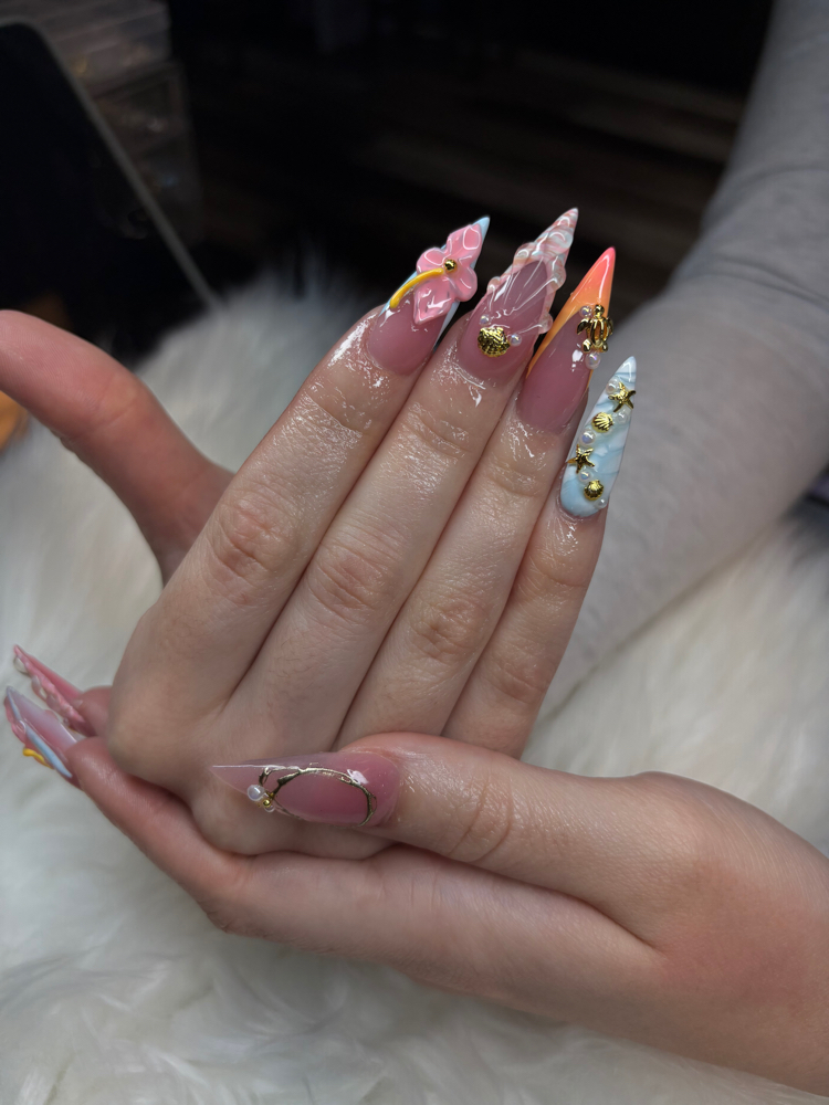 Long Freestyle / Inspo Set ✨ at T&L Beauty Bar in Panama City, FL