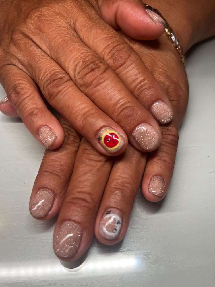 Freehand Character Nail Art