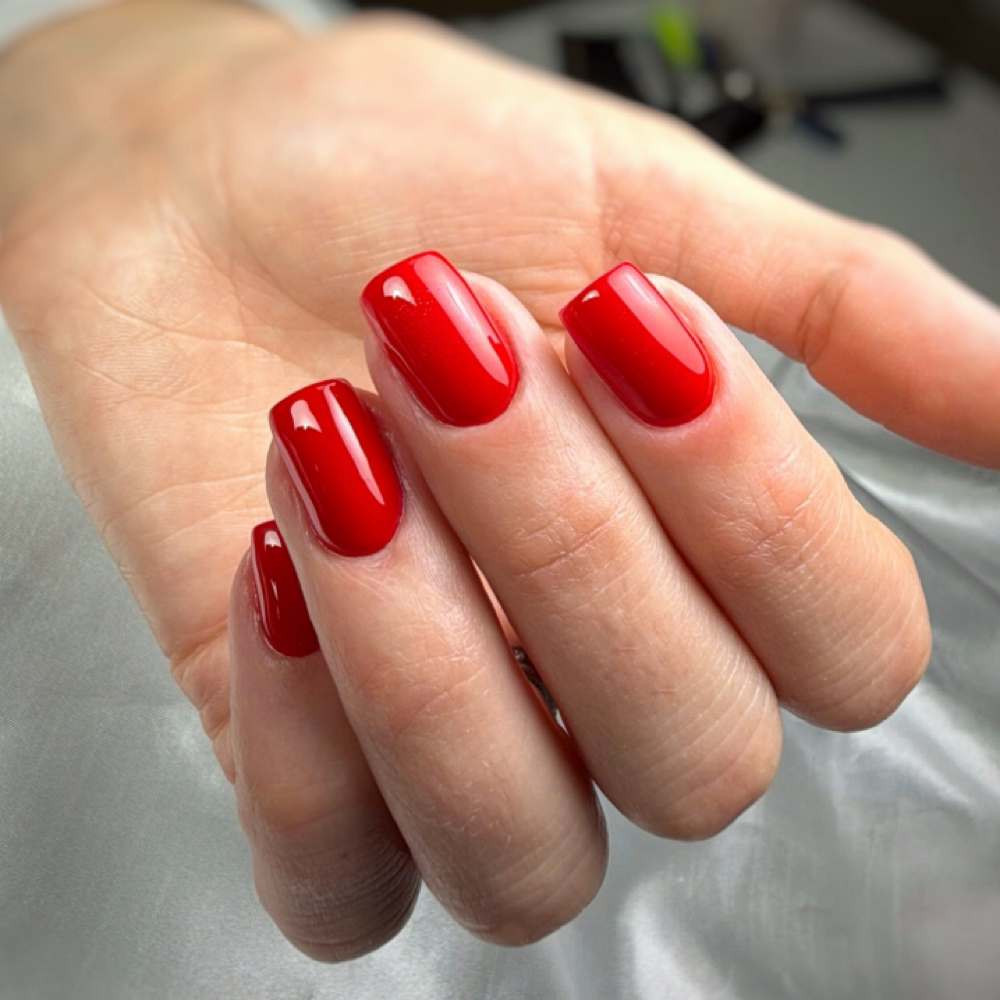 Short Nails with gel color at Julia Nails Florida in Orlando, FL