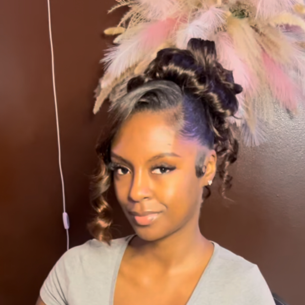 Ponytail Updo at Deyyadore in Little Elm, TX