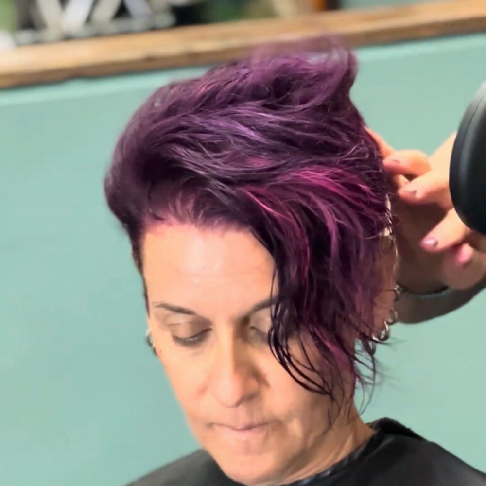 Blow Dry Style - short at Pret-a-Porter Salon @ Corva Studio in La Mesa, CA