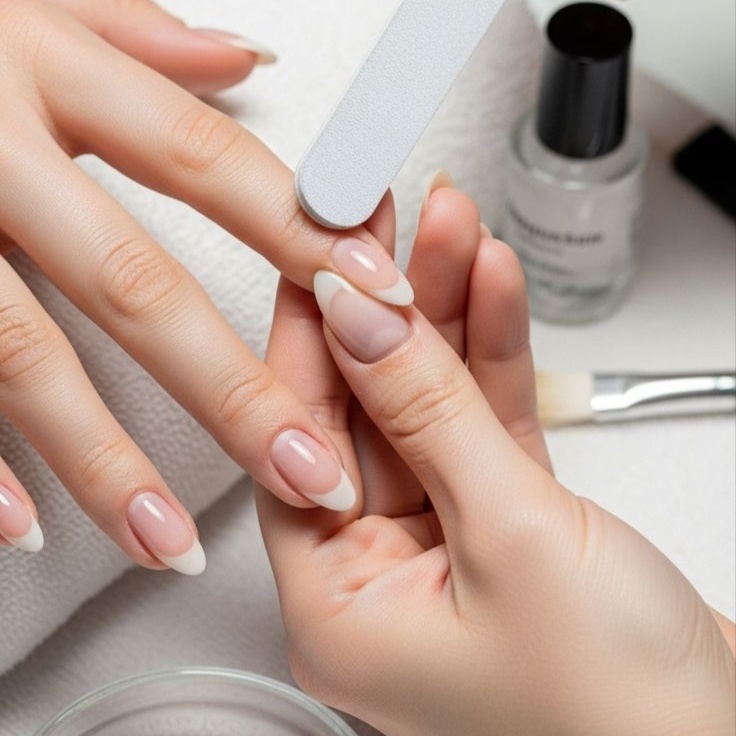 Classic Manicure at Saturia Nails in Cumming, GA