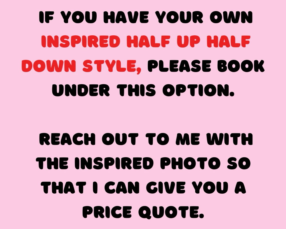 INSPIRED HALF UP HALF DOWN STYLE