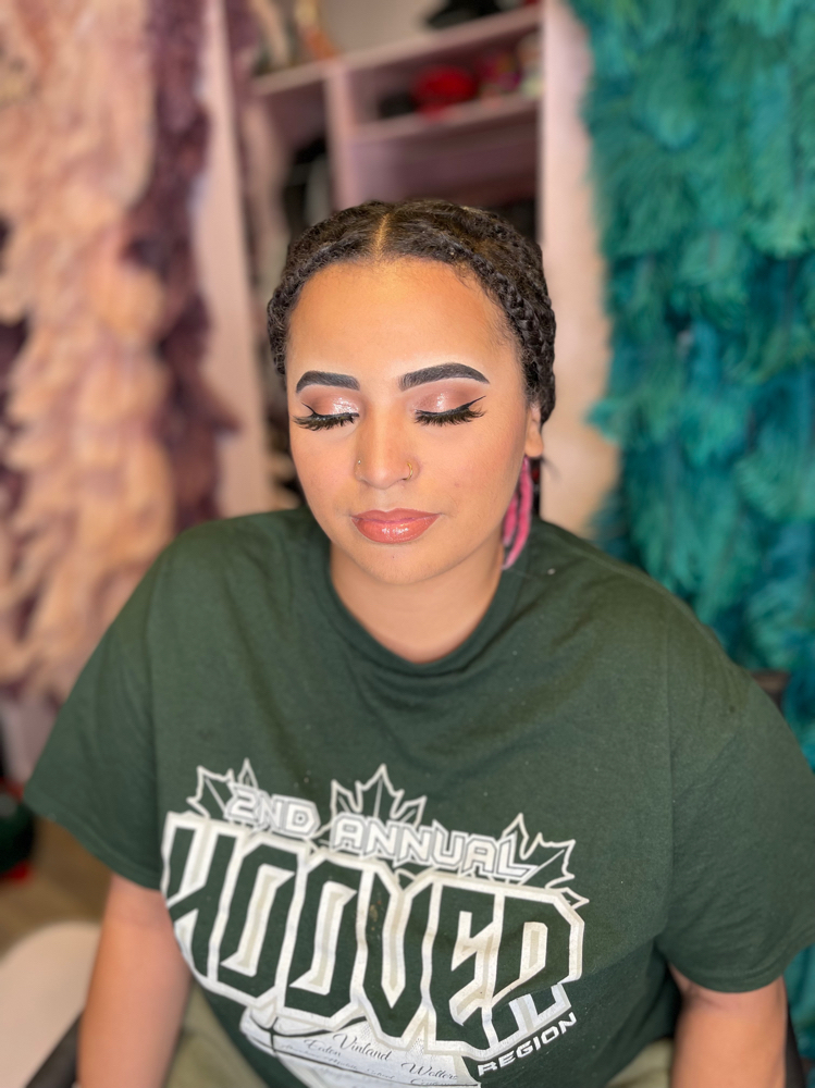 Full Glam Makeup Application