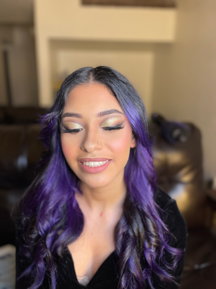 Full Glam Makeup Application at Beauty By Bri in Fresno, CA