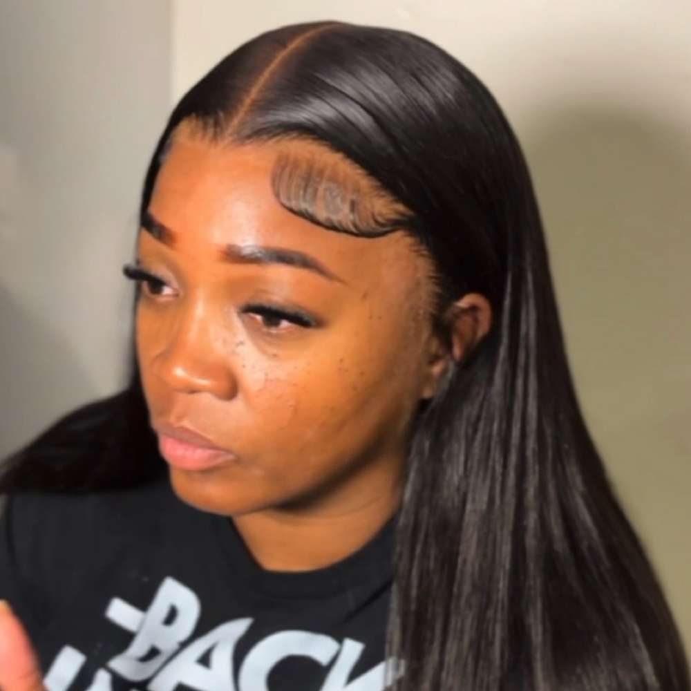 Lace Frontal Wig Re-Install at Hair Cureology Salon & Scalp Spa in Belleville, IL