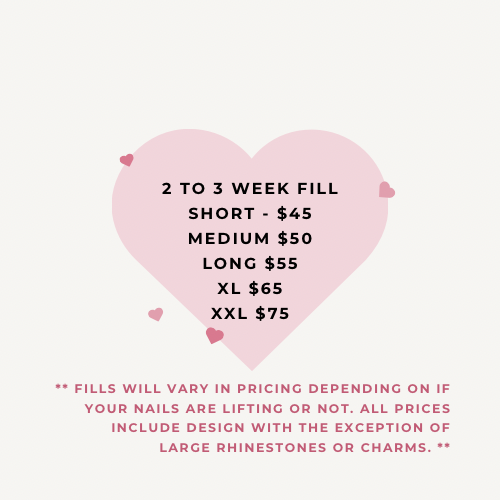 2 To 3 Week Fill [not for OVERLAYS]