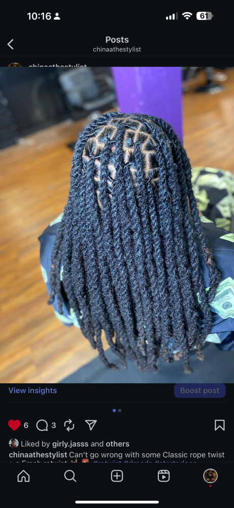 Retwist Mid Back to Waist