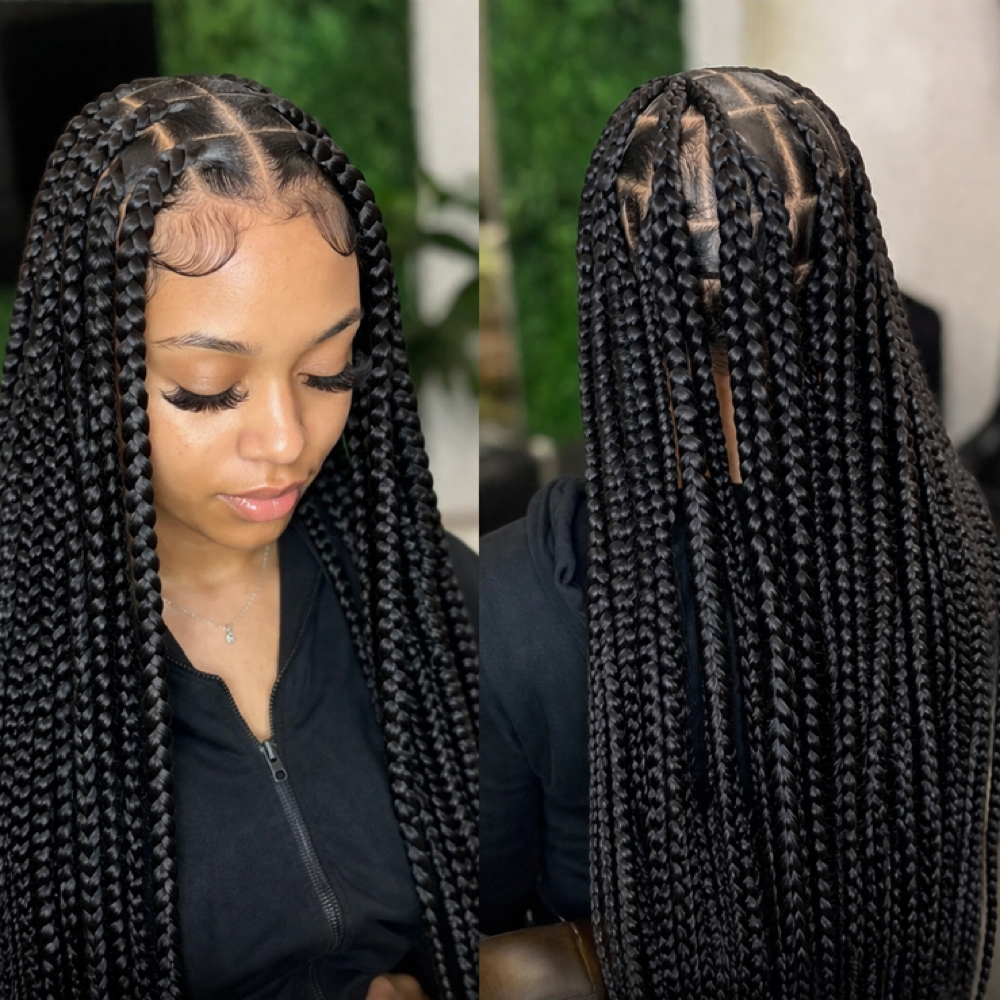 Large Knotless braids at Beauty4baeee in El Dorado, AR