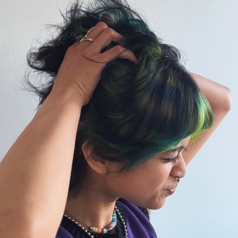 Color Model at Disco Baby Hair in Fairfield, CT
