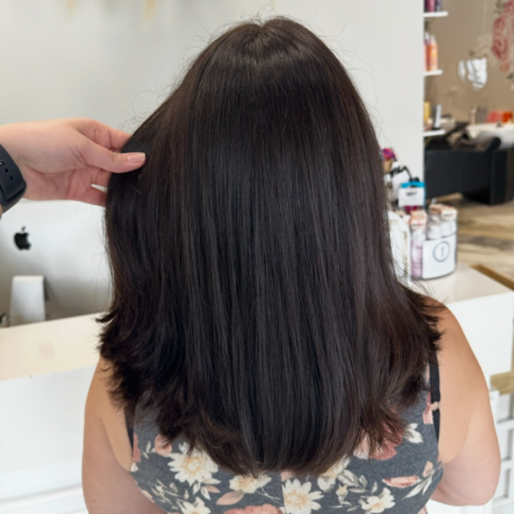 Root Touch Up + Cut at Hair by Morgan Oakley in Apex, NC