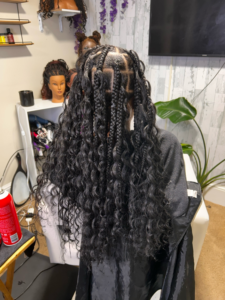 5/6 Stitch Braids + Large Knotless Braids at Magnified looks in Douglasville, GA