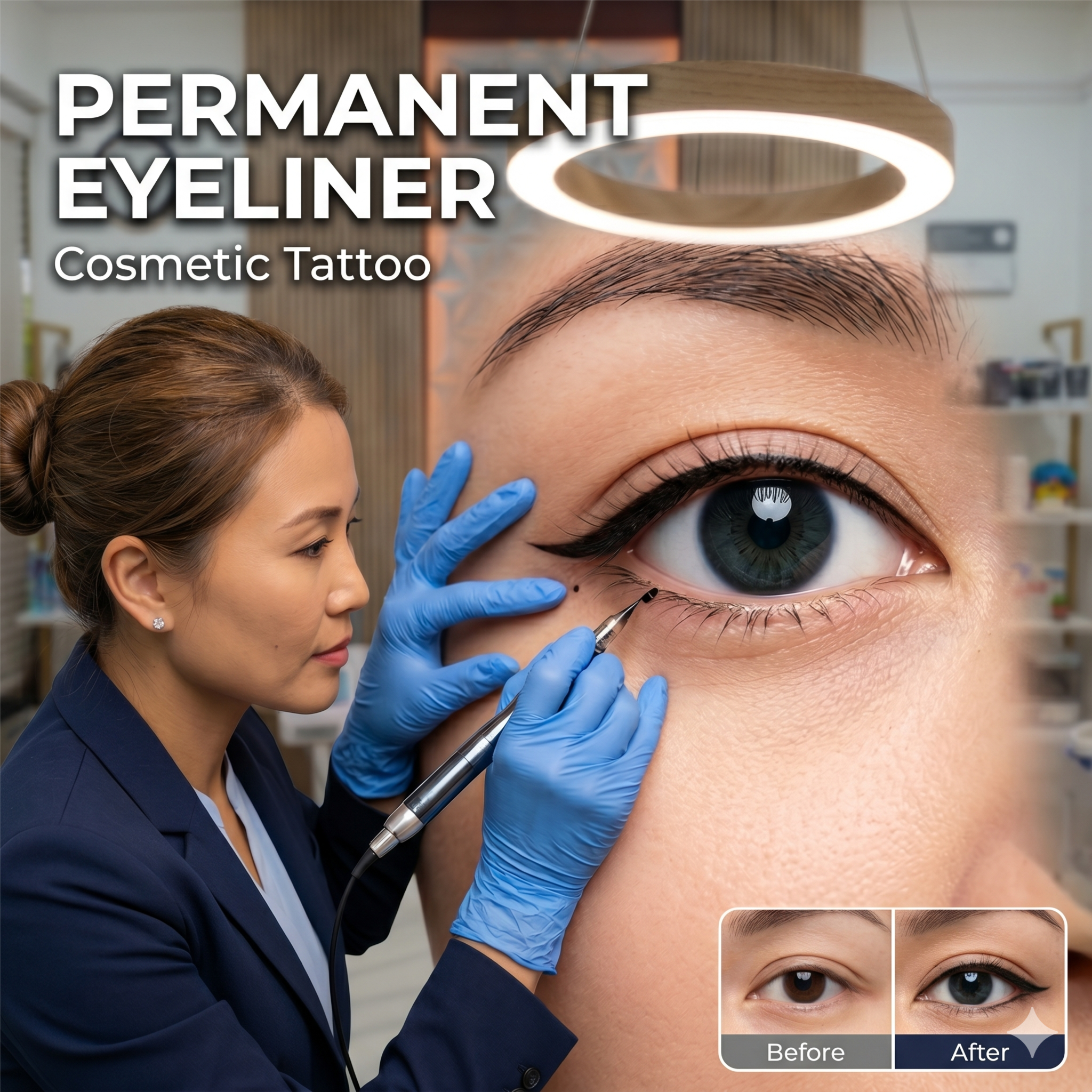 Permanent Eyeliner at MO Skin Care & Cosmetic tattoo in Rocklin, CA
