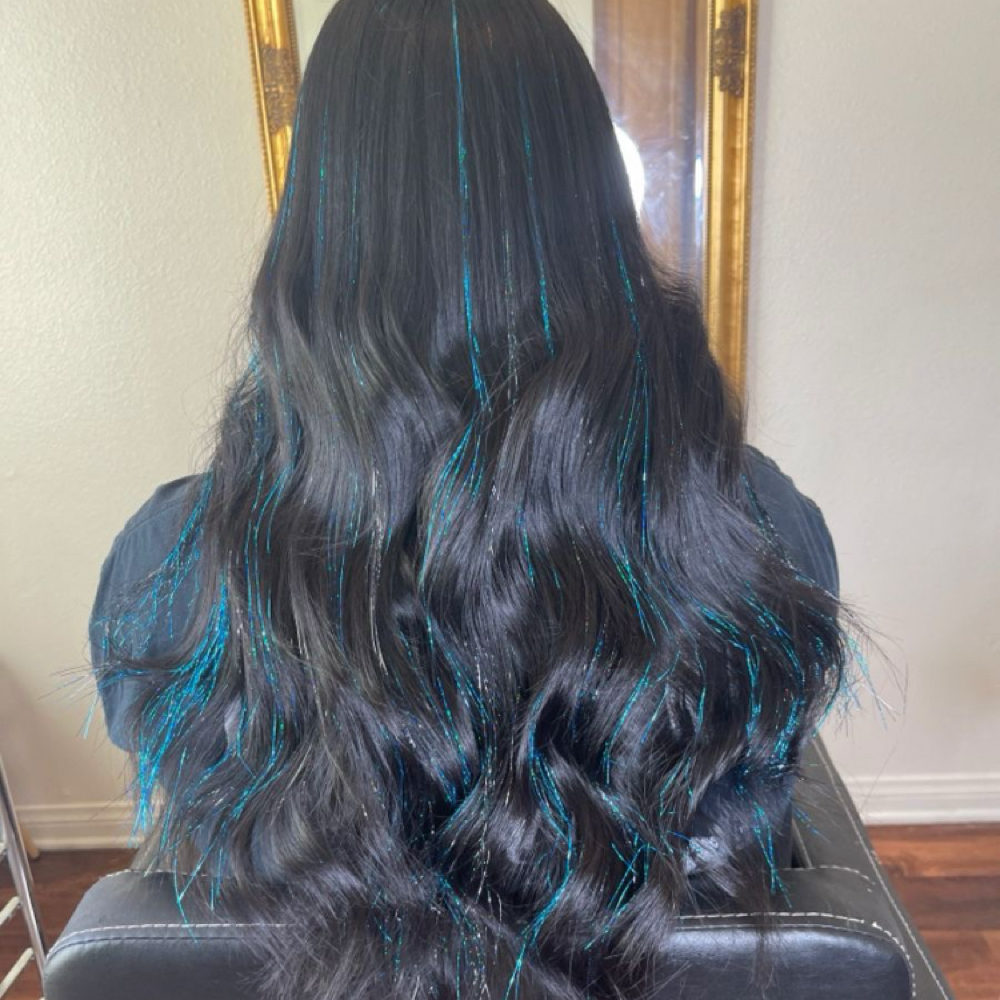 Hair Glitter Stencils at AN Beauty Lounge in Cedar Hill, TX