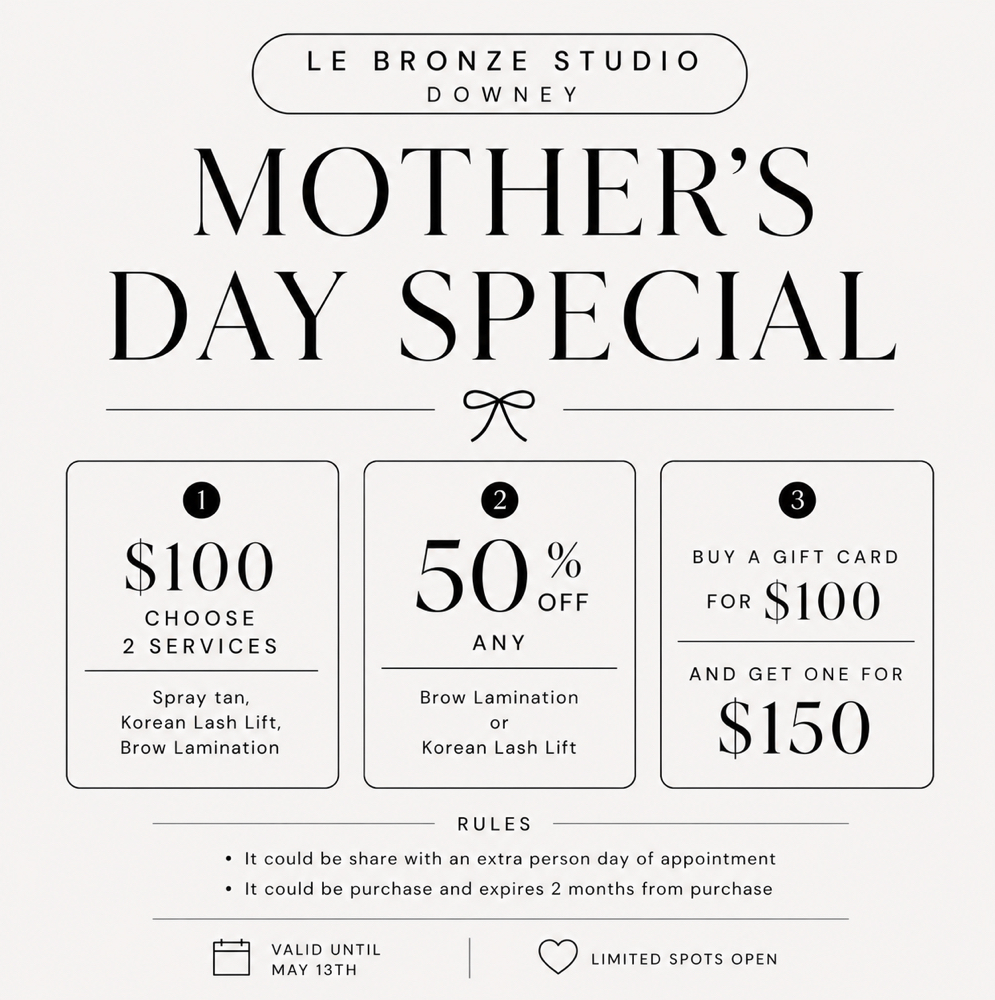 50 % off KLash Lift & Brow Lami at LE BRONZE BEAUTY BAR in LOS ANGELES, CA