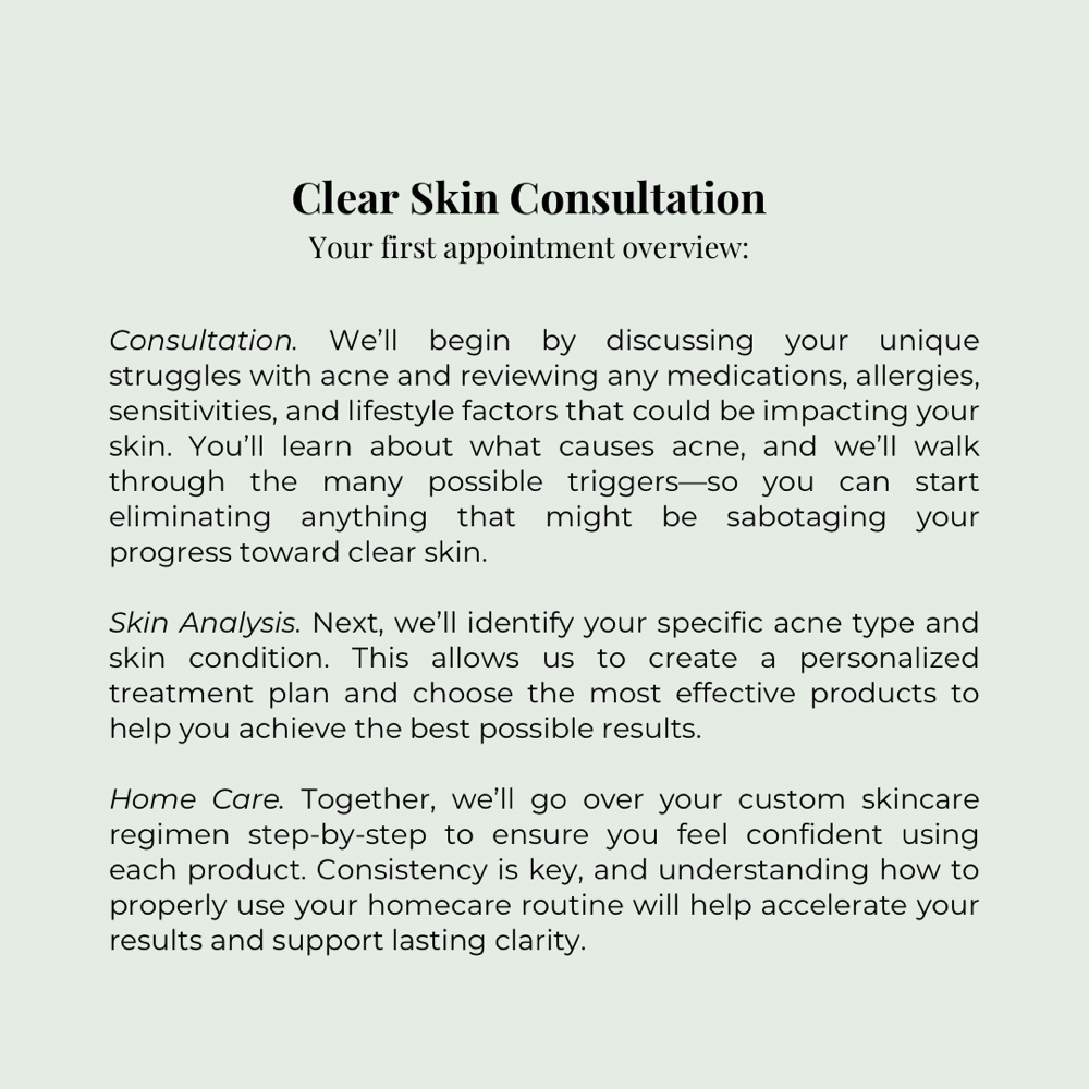 Clear Skin Consultation