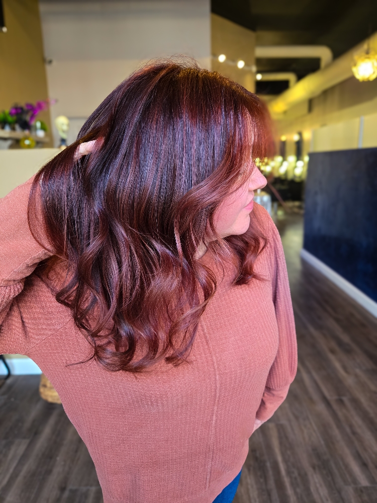 Root retouch+Blowdry
