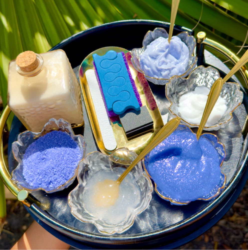 The Blueberries & Cream Pedicure at Simple Beauty in Harlingen, TX