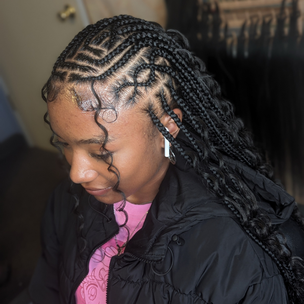 Fulani Flip Over at Queen of knotless‼️👑 in Warren, MI