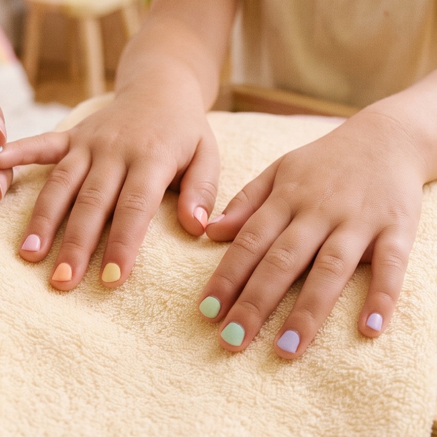 Kids Manicure at Kitchen Nails Zaragoza in El Paso, TX