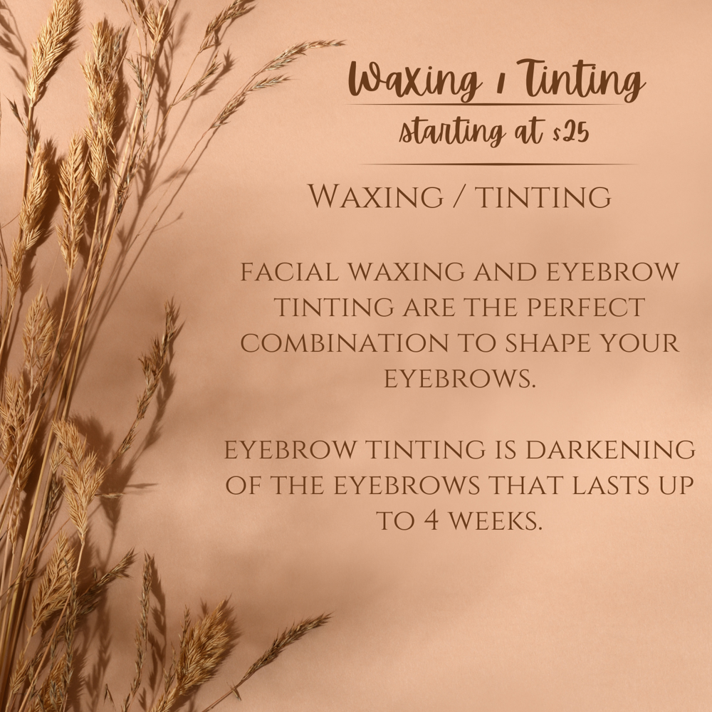Waxing & Tinting
