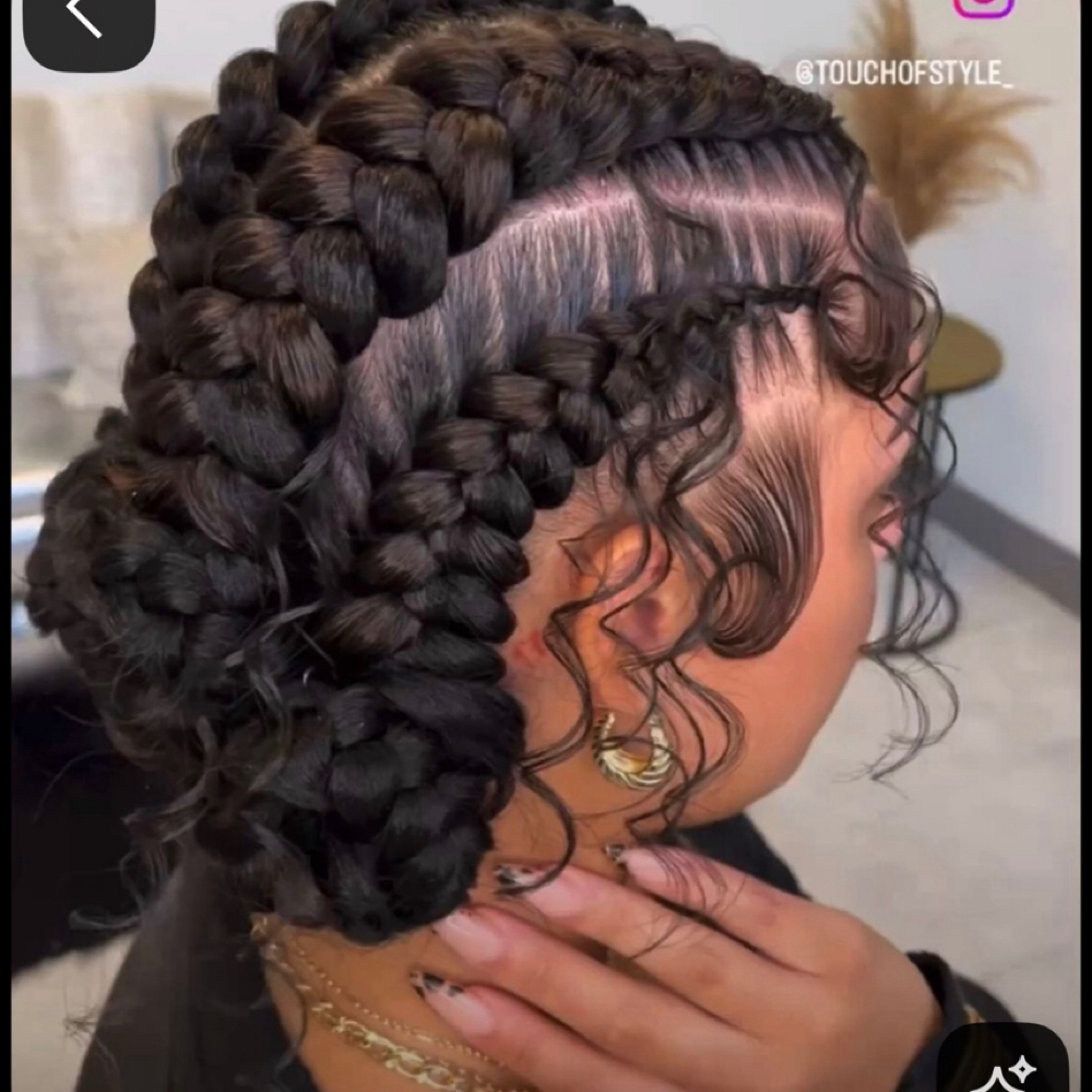 Butterfly braids at Glow Braid Lounge in Pearland, TX