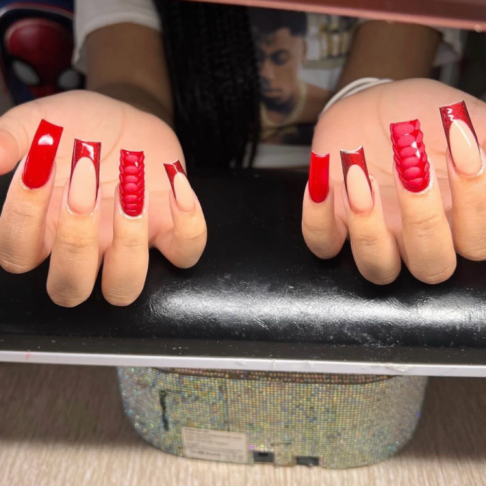 Medium Long Full Set at Shapedbyshariee in Youngstown, OH