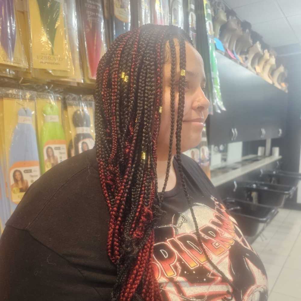 Smedium Box Braids at Mama Bear Beauty Hair Care in Abilene, TX