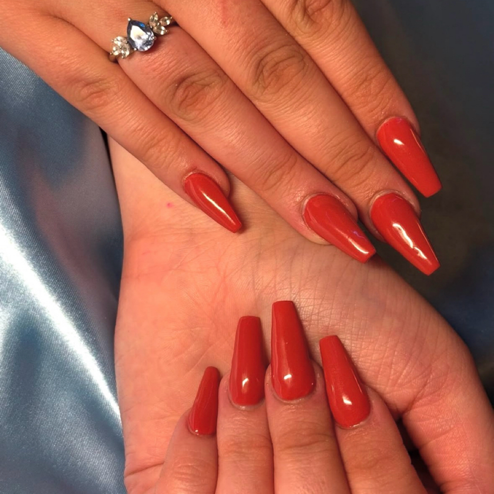 [ LONG ] Acrylic Full Set at Bethany Nailed It! in Evansville, IN