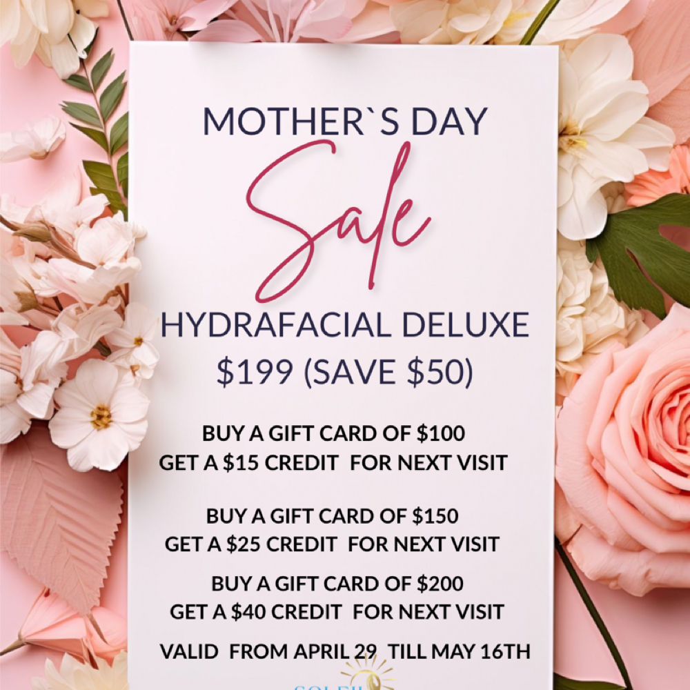 Mother’s Day Hydrafacial deluxe at Soleil Skinbar in Merrick, NY