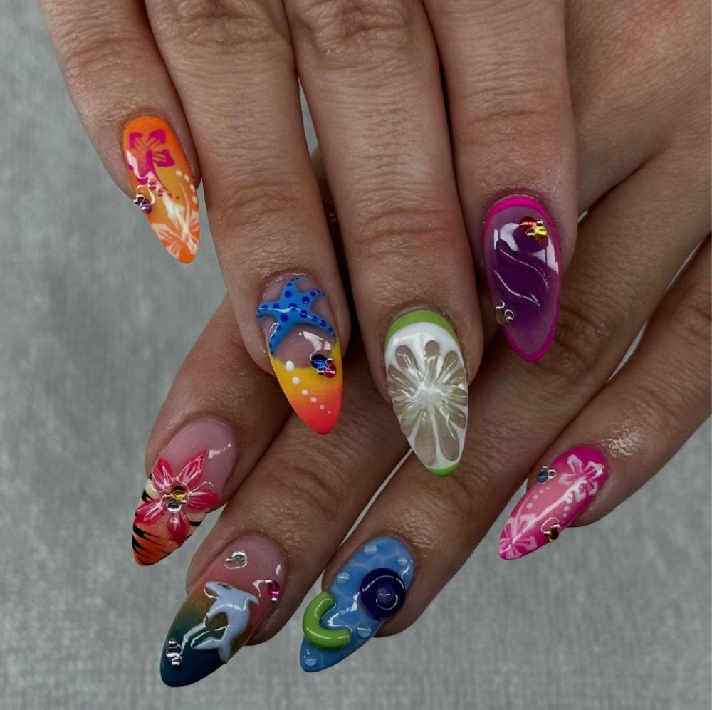 Art Freestyle (more than 4 fingers) at Marble Nails & Spa in Alpharetta, GA