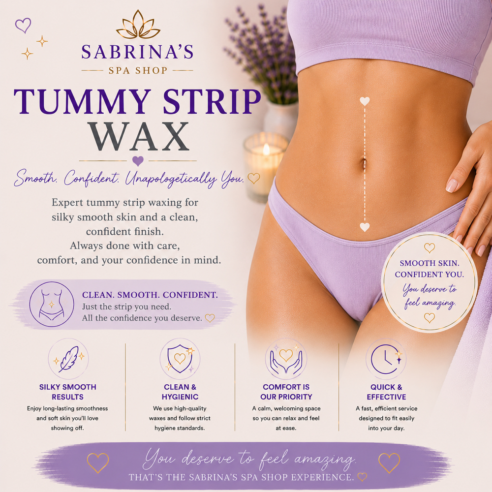 Tummy Strip Wax at Sabrina’s Spa Shop in Spring Hill, FL
