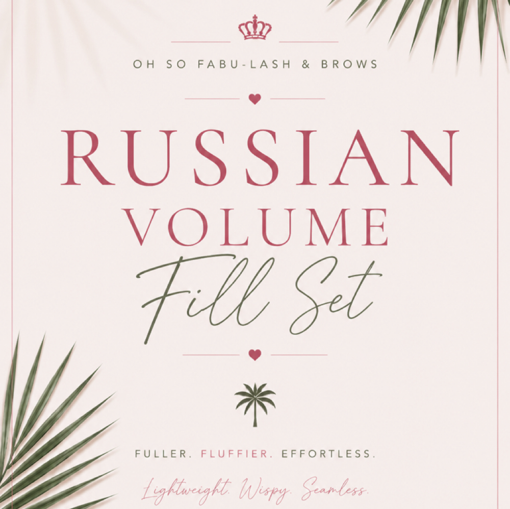 Russian Volume Full Set (New Set) at Oh So Fabu-Lash & Brows in Delray Beach, FL
