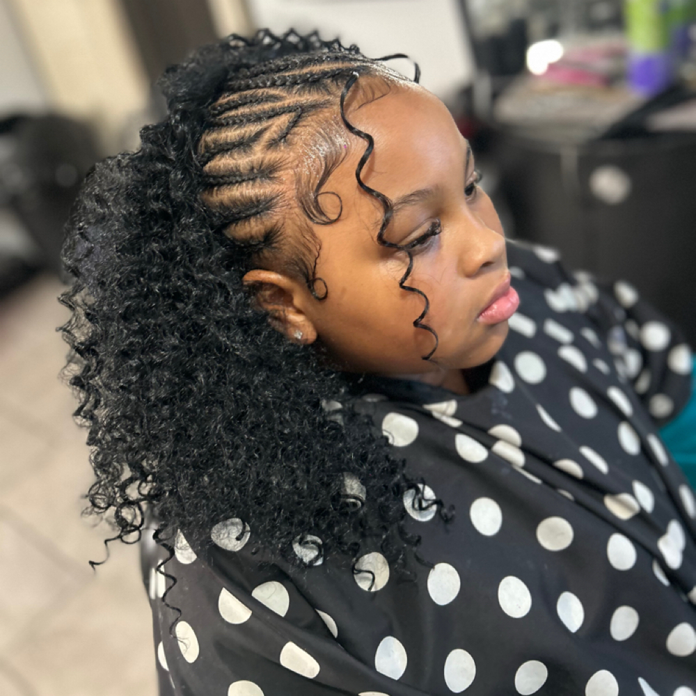 Kids Half Weave/cornrows (hair in) at Styles By Krystal in Fort Washington, MD