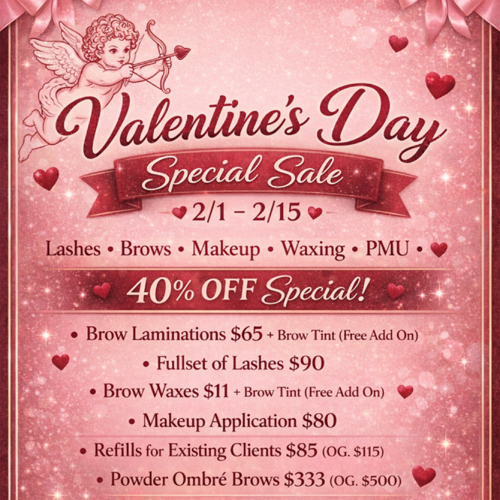 Fullset of Lashes•Valentine’s Sale