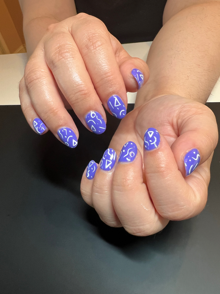 GEL MANI WITH DESIGN