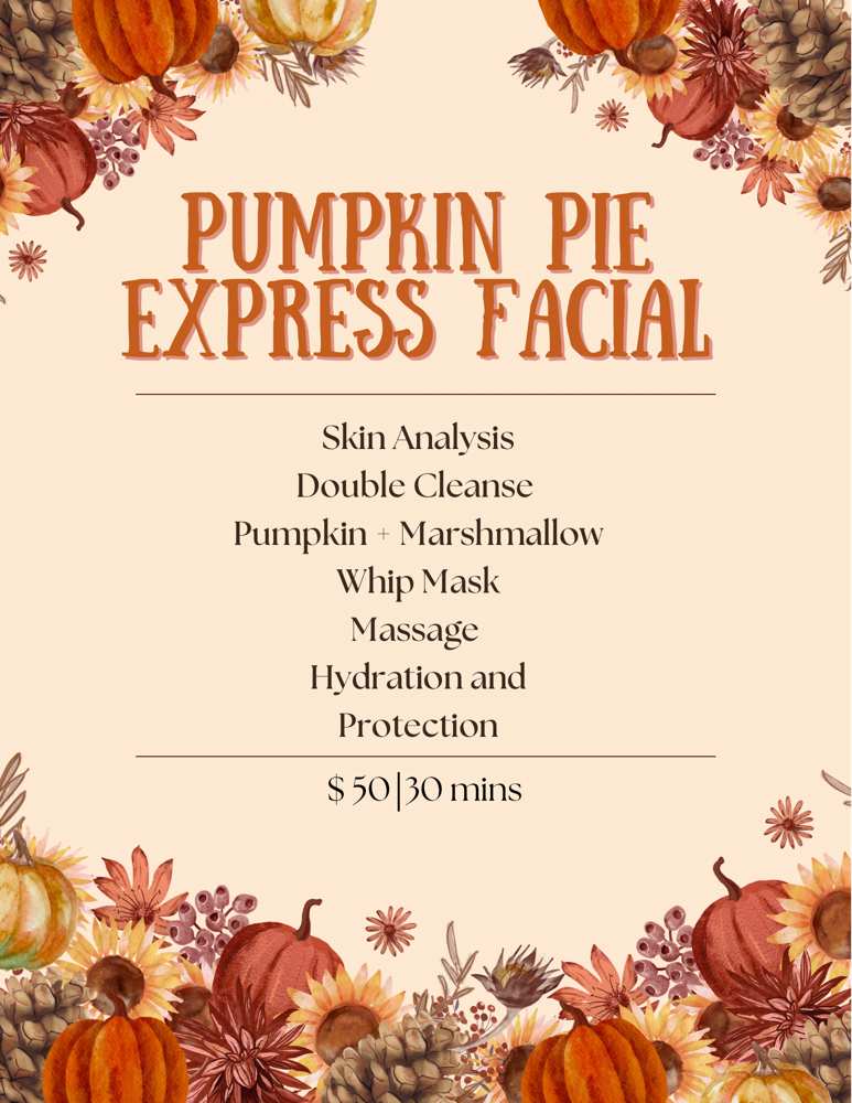 Pumpkin Pie Express Facial at Cloud 9 Beauty & Wellness in Eastman, GA