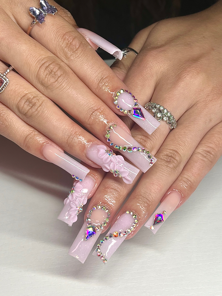 Long Acrylic Full Set