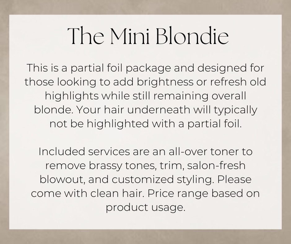 The Mini Blondie Package