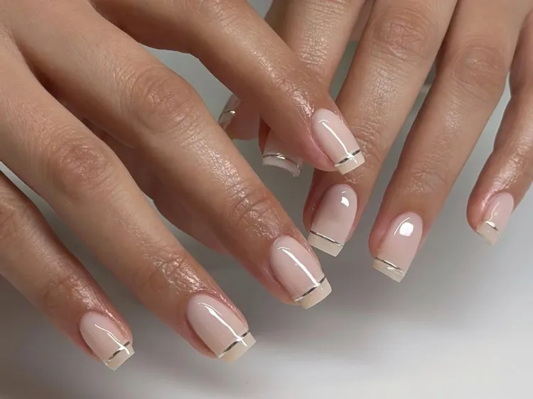 BIAB Gel Mani & Reg. Pedi at The Topcoat Nails_Studio in Miami, FL