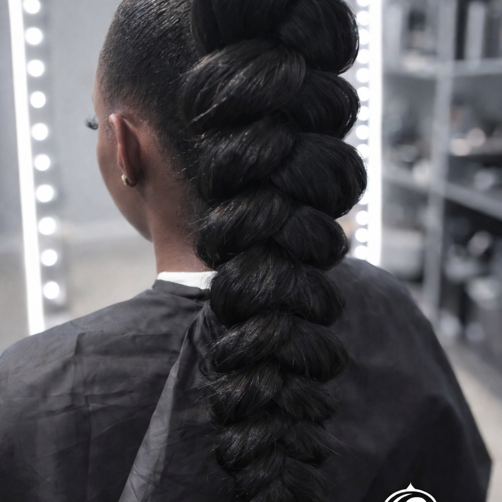 Butterfly Ponytail at A Step Above Beauty hairtique in Charlotte, NC