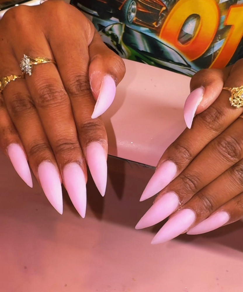 Long One Color Full Set at The Pink Nail and Spa in Lynchburg, VA