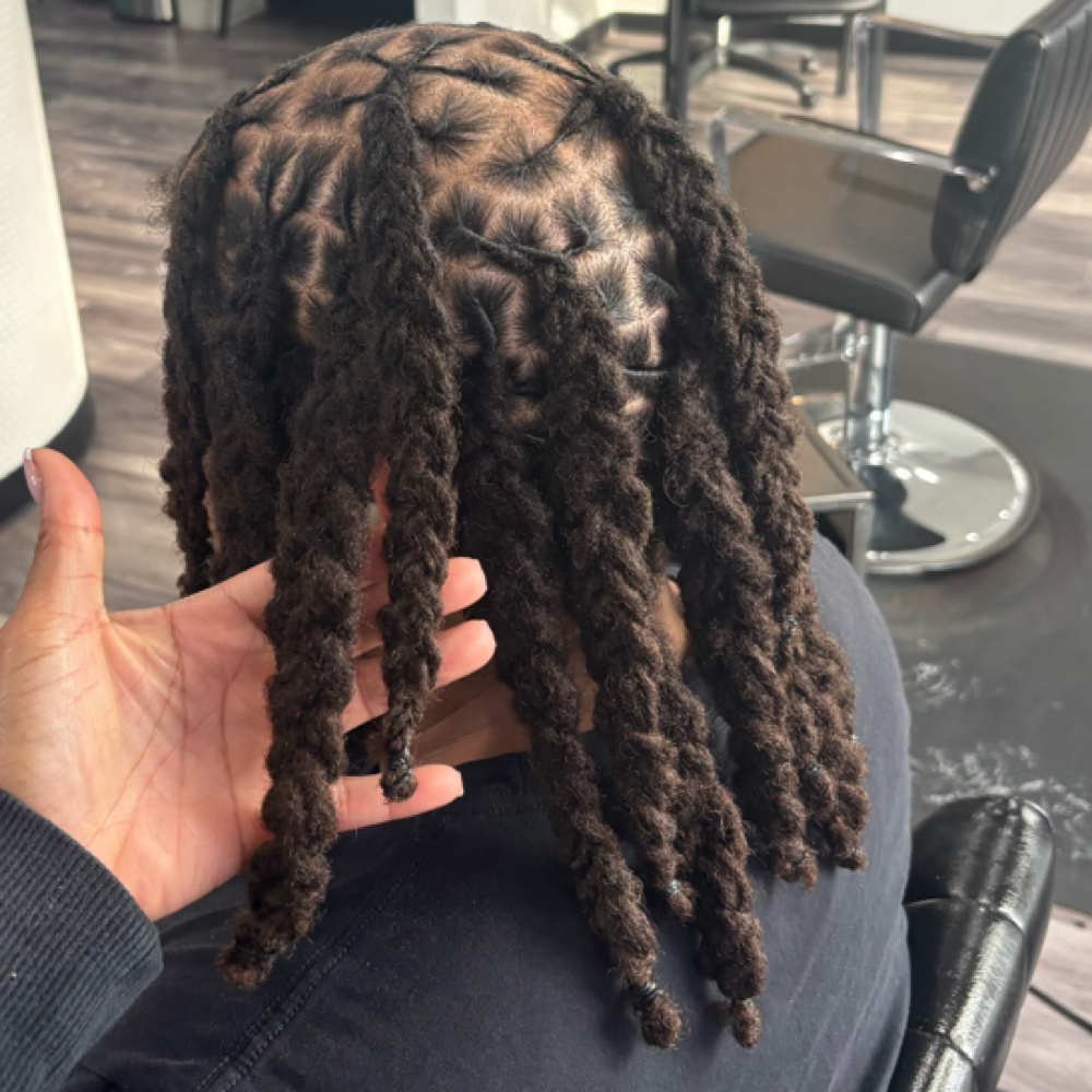Braided Singles at Locs Taylor’d in Lakewood Ohio, OH