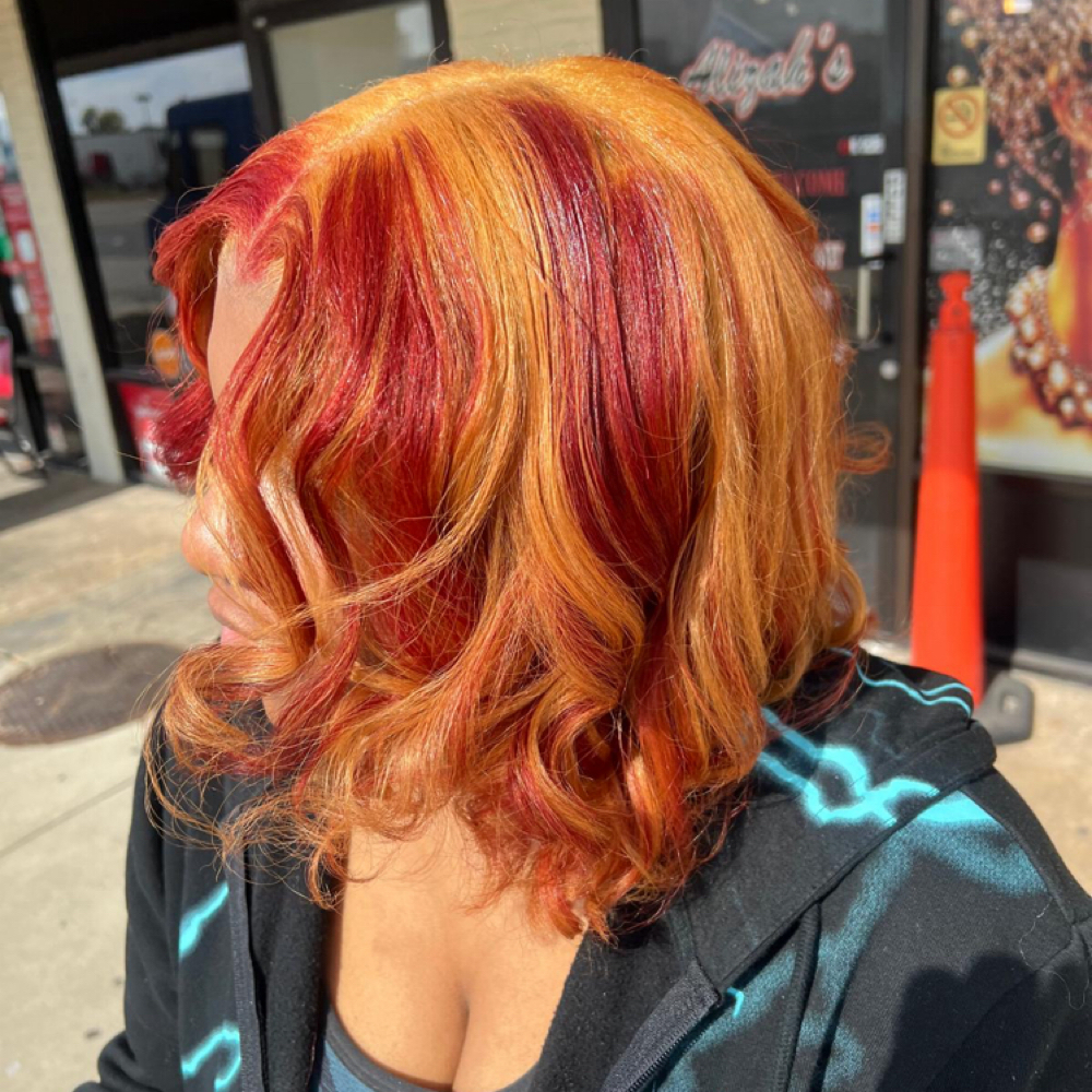 Fall color and  hairstyle 🍁🍂🔥 at Alizah’s Hair Salon in Indianapolis, IN