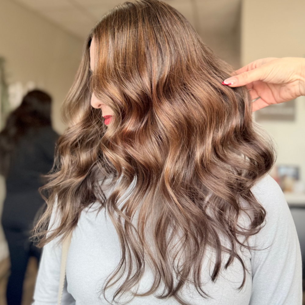 Partial Balayage at Jaclyn Behind the Hair in Johnston, RI