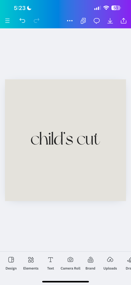 Children’s Cut